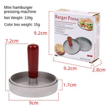 Load image into Gallery viewer, Manual Non-Stick Finish Hamburger Press Patty Pressure Hamburger Molding Plastic Handle Hamburger Meat Pressing Machine