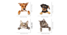 Load image into Gallery viewer, 4pcs/Set PVC Decorative Stickers Cat Dog Cartoon Wall Sticker Switch Wall Sticker Bedroom Removable Waterproof