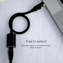 Load image into Gallery viewer, RJ45 Ethernet Extension Cable Adapter CAT 6 Network Patch Cords Shielded Compatible with CAT 6 5E 5