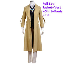 Load image into Gallery viewer, SBluuCosplay Bungo Stray Dogs Dazai Osamu Cosplay Costume Long Jacket Coat Halloween Christmas Costume