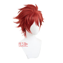 Load image into Gallery viewer, SK8 The Infinity Reki Kyan Cosplay Wig Headband Hairband SK8 Cosplay Red Short Men Wigs with Bangs Heat Resistant Synthetic Wig