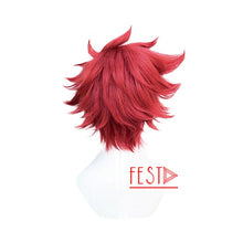 Load image into Gallery viewer, SK8 The Infinity Reki Kyan Cosplay Wig Headband Hairband SK8 Cosplay Red Short Men Wigs with Bangs Heat Resistant Synthetic Wig