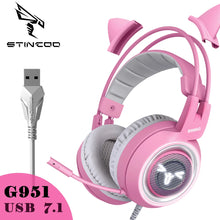 Load image into Gallery viewer, Gaming Headphones Virtual 7.1 Noise Cancelling Wired gaming Vibration Headset with Mic for PC Over Ear Gamers Headphones