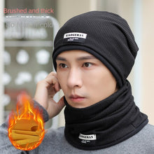 Load image into Gallery viewer, Winter Warm Knitted Hat Men's Korean-Style Fashionable Ear Protection Winter Fleece-Lined Thickened Outdoor Cycling