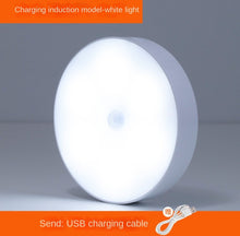 Load image into Gallery viewer, Smart Led Human Body Small Induction Night Lamp USB Charging Dormitory Bedside Lamp Wiring Free Induction Lamp