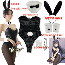 Load image into Gallery viewer, Sakurajima Mai Cosplay Costume for Girls Halloween Women Black Sexy Jumpsuit Rascal Does Not Dream of Bunny Girl Senpai Cos