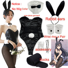 Load image into Gallery viewer, Sakurajima Mai Cosplay Costume for Girls Halloween Women Black Sexy Jumpsuit Rascal Does Not Dream of Bunny Girl Senpai Cos