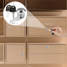 Load image into Gallery viewer, Door lock Same key 16/20/25/30mm Drawer Locks With 2 Keys Lock Furniture Hardware Door Cabinet Lock For Office Desk Letter Box Cam Locks