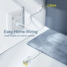 Load image into Gallery viewer, Ethernet Cable Cat 6 A 10Gbps Network Slim Cable for RJ45 Router TV box Networking LAN Cords