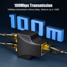 Load image into Gallery viewer, Ethernet Adapter Lan Cable Extender Splitter for Internet Connection Cat5 RJ45 Splitter Coupler Contact Modular Plug