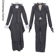 Load image into Gallery viewer, Christmas Night Horror Jack Cos Costume Skull Jack Men's Full Set of Sally Cos Clothes Halloween Costume