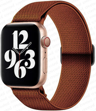 Load image into Gallery viewer, Scrunchie Strap for Apple watch band 45mm 41mm 44mm 40mm 38mm 42mm Elastic Nylon solo Loop bracelet iWatch series 7 3 4 5 6 se