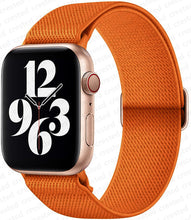 Load image into Gallery viewer, Scrunchie Strap for Apple watch band 45mm 41mm 44mm 40mm 38mm 42mm Elastic Nylon solo Loop bracelet iWatch series 7 3 4 5 6 se
