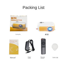 Load image into Gallery viewer, A10 Mini Wireless Mobile Phone Projector Home Portable Led Small Projector HD 1080 Wholesale