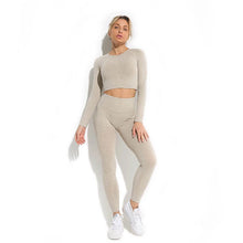 Load image into Gallery viewer, Yoga Set Fitness Clothing Tops And Leggings Sports Suits For Women