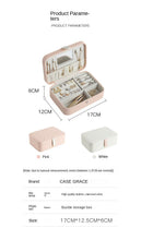 Load image into Gallery viewer, Jewelry Storage Box Portable Pu Fresh Earrings Zipper Ring Earrings Holders Case