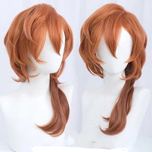 Load image into Gallery viewer, High Quality Anime Bungo Stray Dogs Chuya Nakahara Chuuya Cosplay Wig Orange Heat Resistant Synthetic Hair Wigs