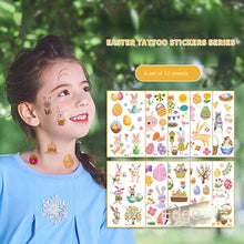 Load image into Gallery viewer, Easter Tattoo Sticker Cute Rabbit Egg Fun Tattoo Children Tattoo Stickers
