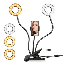 Load image into Gallery viewer, Selfie Ring Light With Long Arm Lazy Mobile Phone Holder Bracket Photography ringlight LED Light For Youtube tik tok Live Stream