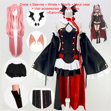 Load image into Gallery viewer, Seraph Of The End Owari no Seraph Krul Tepes Cosplay Costume Uniform Wig Cosplay Anime Witch Vampire Halloween Costume For Women