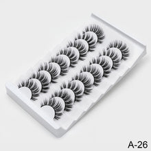 Load image into Gallery viewer, 5/8/10pairs 3D Mink Lashes Natural False Eyelashes Dramatic Volume Fake Lashes Makeup Eyelash Extension Silk Eyelashes