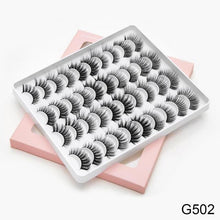 Load image into Gallery viewer, 3D Faux Mink Lashes Natural False Eyelashes Dramatic Fluffy Soft Wispy Volume Cross Reusable Eyelash MaKeup Tools