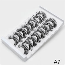 Load image into Gallery viewer, 3D Faux Mink Lashes Natural False Eyelashes Dramatic Fluffy Soft Wispy Volume Cross Reusable Eyelash MaKeup Tools