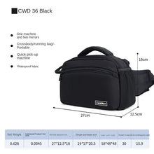 Load image into Gallery viewer, Cwatcun Black One Shoulder Digital Camera Bag SLR Messenger Camera Bag