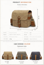 Load image into Gallery viewer, Canvas SLR Camera Bag Mirrorless Camera Bag Sony A6000 A7R Waterproof Single-Shoulder Camera Bag