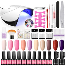 Load image into Gallery viewer, 7ML Manicure Set Nail Gel Polish Kit Varnish Nail Art Sets UV Lamp Nail Dryer Tools For Manicure Tools kit