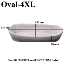 Load image into Gallery viewer, Various Shapes Fermentation Rattan Basket Country Bread Baguette Dough Proofing Proving Baskets