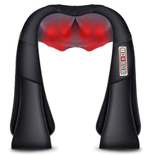 Load image into Gallery viewer, Shiatsu shouler Massager 4D Deep Kneading Shoulder Neck Back Massager Pain Relief Full Body Muscle Relax Massage Shawl