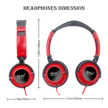 Load image into Gallery viewer, Headphones With Microphone 3.5mm Earphones Foldable Gaming Headset Super Bass Stereo Music Headset For PC Phones