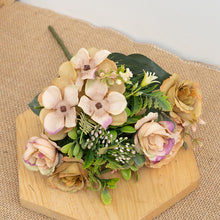 Load image into Gallery viewer, Silk Artificial Rose Flowers Cheap Autumn Decoration White Wedding Home Christmas Fall Fake Flower Bouquet Craft Wreath Supplies