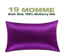 Load image into Gallery viewer, Silk Pillowcase Hair Skin, 19 Momme Pure Natural Mulberry Silk Pillowcase Standard Size, Pillow Cases Cover Hidd