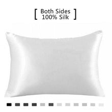 Load image into Gallery viewer, Silk Pillowcase Hair Skin, 19 Momme Pure Natural Mulberry Silk Pillowcase Standard Size, Pillow Cases Cover Hidd