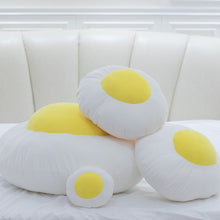 Load image into Gallery viewer, Simulation Fried Egg Plush Toys 40cm Cute Poached Egg Pillow With Blanket Food Plush Doll Soft Nap Pillow Funny Gifts For Kids