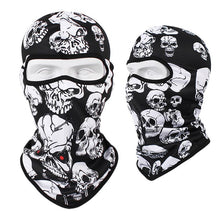 Load image into Gallery viewer, Skull Print Bandana Balaclava Full Face Cover Elastic Outdoor Fishing Hunting Hiking Cycling Neck Gaiter Head Warmer Face Shield