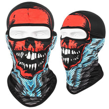 Load image into Gallery viewer, Skull Print Bandana Balaclava Full Face Cover Elastic Outdoor Fishing Hunting Hiking Cycling Neck Gaiter Head Warmer Face Shield
