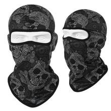 Load image into Gallery viewer, Skull Print Bandana Balaclava Full Face Cover Elastic Outdoor Fishing Hunting Hiking Cycling Neck Gaiter Head Warmer Face Shield