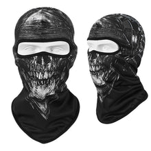 Load image into Gallery viewer, Skull Print Bandana Balaclava Full Face Cover Elastic Outdoor Fishing Hunting Hiking Cycling Neck Gaiter Head Warmer Face Shield