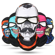Load image into Gallery viewer, Skull Printed Bandana Breathable Outdoor Cool Sunscreen Balaclava Windproof Lycra Motorcycle Face Mask Cycling Bicycle Headgear