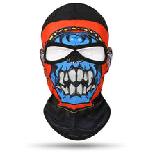 Load image into Gallery viewer, Skull Printed Bandana Breathable Outdoor Cool Sunscreen Balaclava Windproof Lycra Motorcycle Face Mask Cycling Bicycle Headgear