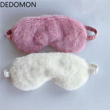 Load image into Gallery viewer, Sleep Eye Mask Cute Plush Eye Cover Kids Sleeping Mask Cartoon Travel Rest Eye Shade Band Eye Patch Blindfold Sleep Aid Eyepatch