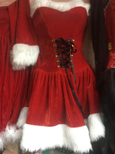 Load image into Gallery viewer, Slim Fit Christmas Dress Red Sexy Women Santa Claus Costume Bandage Mini Dress Party Show Ladies Uniform Xmas Outfit