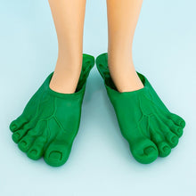 Load image into Gallery viewer, Slipper Green Feet Bigfoot Count Slipper Socks Halloween Cosplay Ghost Hulk Bigfoot Shoe Barefoot Costume Masquerade Trick