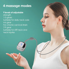 Load image into Gallery viewer, Smart Hanging Neck Massager Heating TENS EMS Pulse Necklace Microcurrent Cervical Shoulder Spine Kneading Low Frequency Relaxi