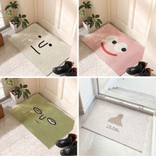 Load image into Gallery viewer, Smile front door carpet Outdoor carpet Welcome doormat entrance hallway carpet carpet rectangular printed non-slip PVC carpet