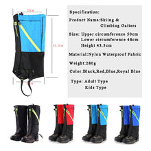 Load image into Gallery viewer, Snow Gaiters Hiking Mountain Winter Walking Leggings Gaiter For Kid Men Women Leg Warmers Dirt Rainproof Waterproof Shoes Covers