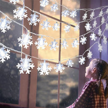 Load image into Gallery viewer, Snowflake LED Light Christmas Decor For Home Hanging Garland Christmas Ornaments Xmas Tree Decor Noel Navidad
